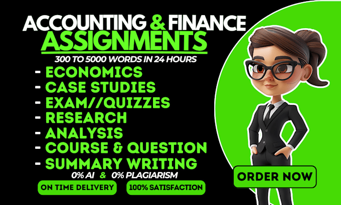 Bestseller - assist accounting and finance assignment, economic, financial tasks, MBA, report