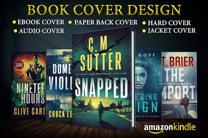 Gig Preview - Create e book cover design, book cover design, kindle cover