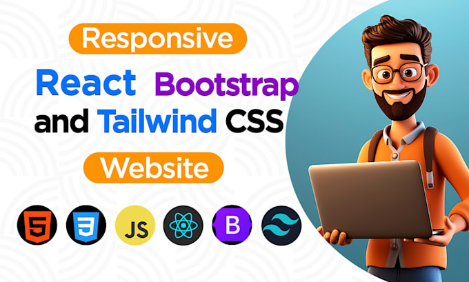 Gig Preview - A responsive react website with CSS, tailwind and bootstrap