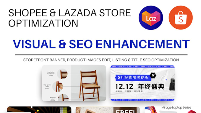 Bestseller - design your shopee or lazada store banner or product listing