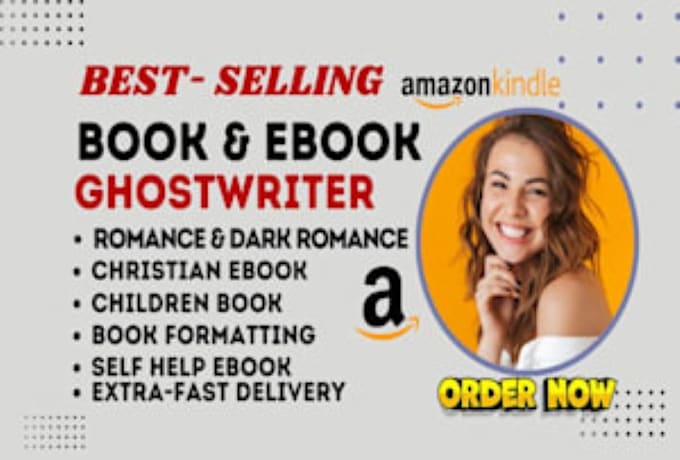 Gig Preview - Ghostwrite your nonfiction book, ghostwriter, amazon kdp, ghost book writer