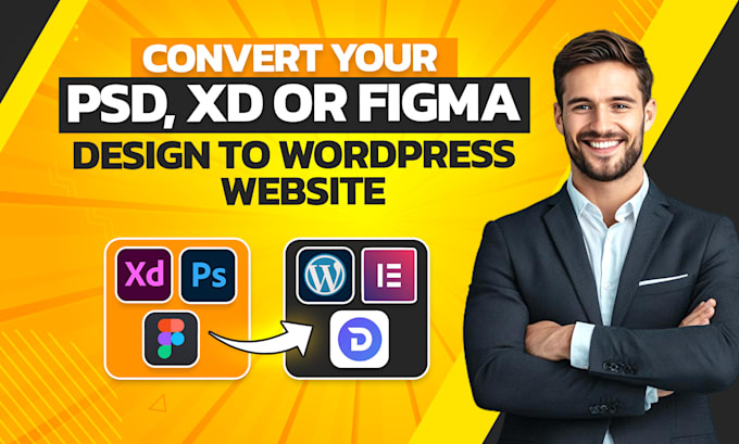 Gig Preview - Transform figma design into SEO friendly elementor wordpress website