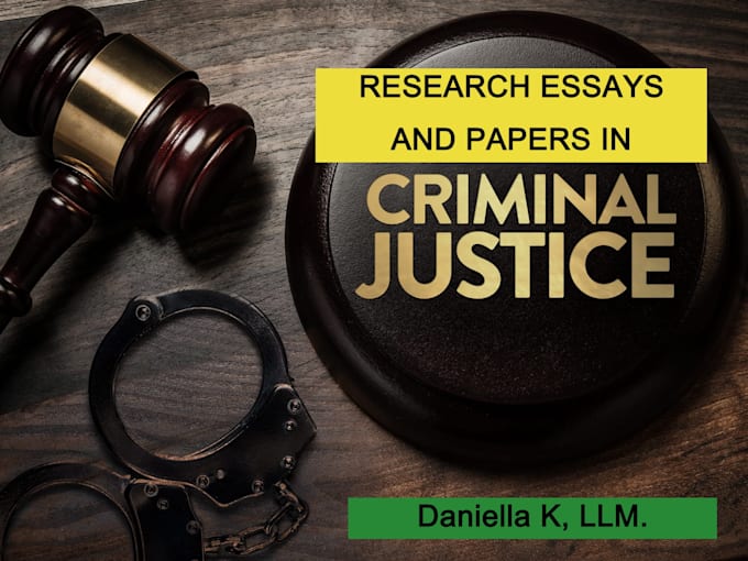 Gig Preview - Write quality criminal justice and court system research