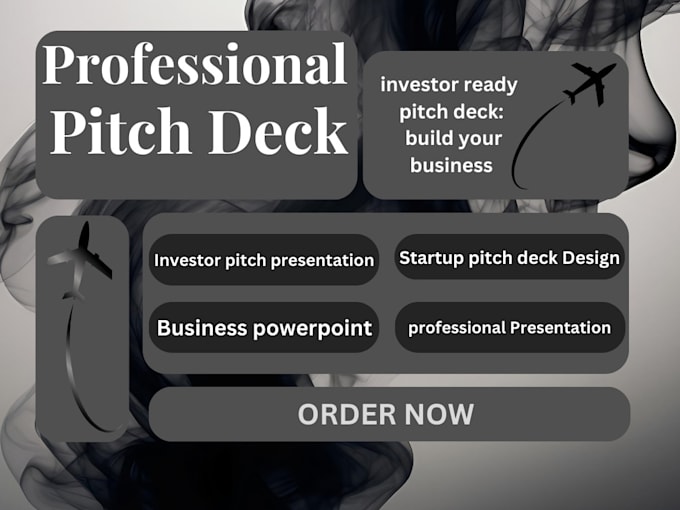 Gig Preview - Design and redesign a professional pitch deck presentation