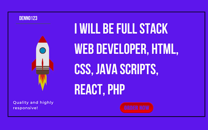 Gig Preview - Be your full stack web developer, html, CSS, java scripts, react, php