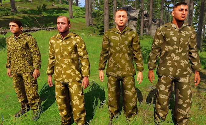 Gig Preview - Retexture any arma 3 asset, dayz server setup