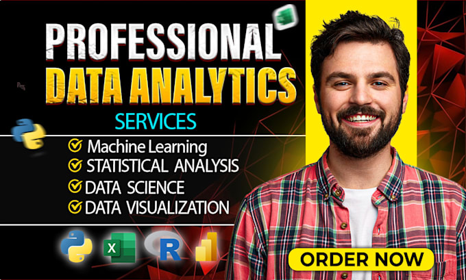 Gig Preview - Do data analytics, statistical analysis, data science projects in python and r