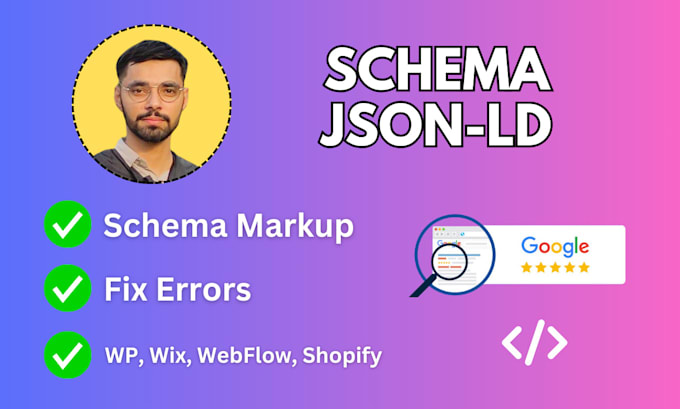 Gig Preview - Set up schema markup, rich snippets, and structured data for any website