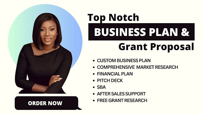 Gig Preview - Develop a complete business plan, grant proposal, pitch deck