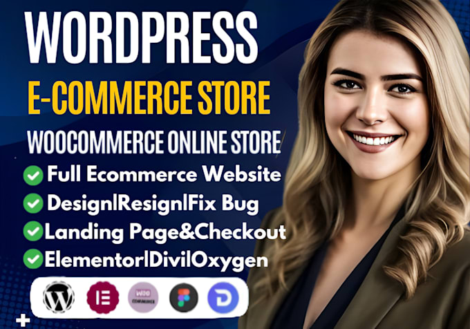 Gig Preview - Setup woocommerce website ecommerce online store wordpress checkout redesign fix