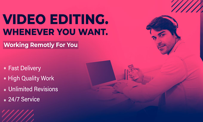 Gig Preview - Do professional video editing for your youtube and business