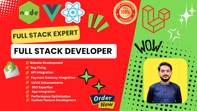 Bestseller - full stack web developer for laravel nodejs react vuejs and nextjs