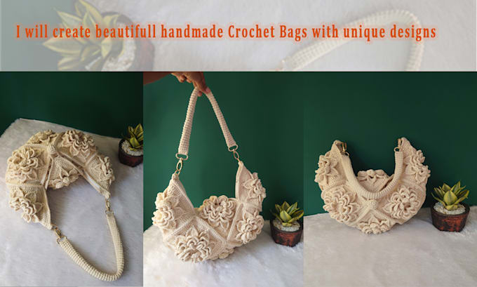 Gig Preview - Create beautiful handmade crochet bags with unique designs