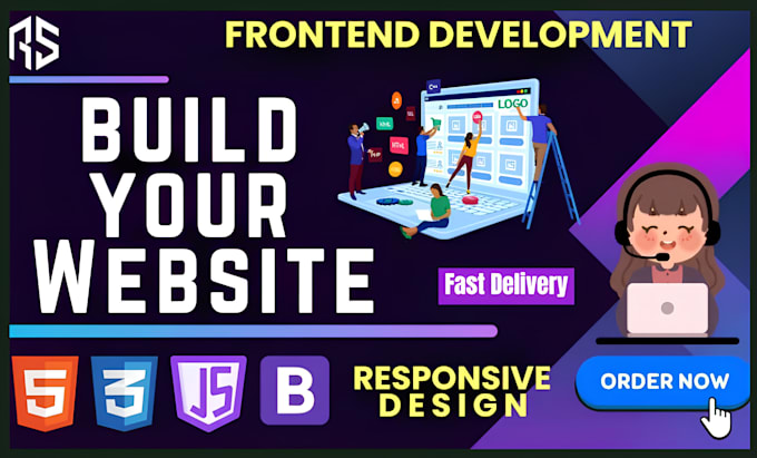 Bestseller - develop responsive website with html CSS, js and bootstrap