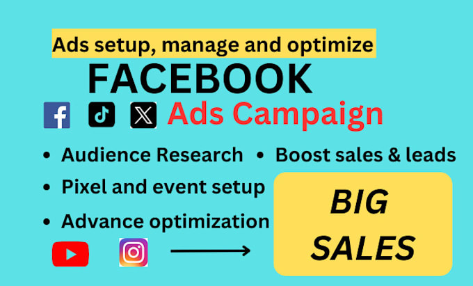 Bestseller - setup facebook ads instagram ads fb advertising campaign for your business