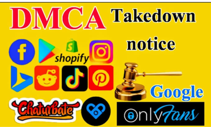 Gig Preview - Send dmca takedown report remove copyright google,reddit,tiktok,fb,x, instagram