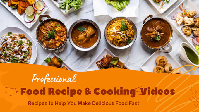 Gig Preview - Write astounding food recipes for recipe book and cookbook with cooking video