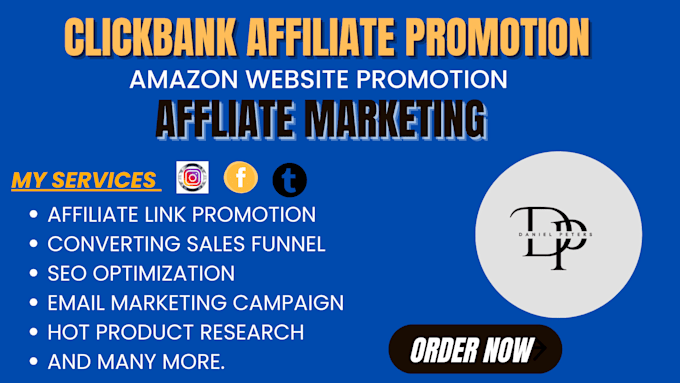 Gig Preview - Do clickbank affiliate marketing, link promotion sales funnel