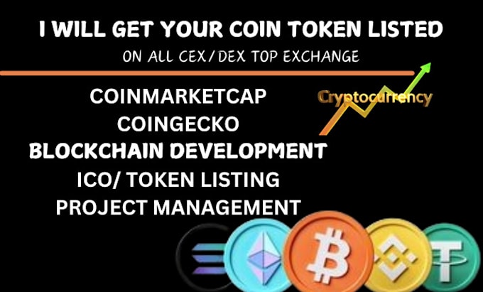 Bestseller - do coin listing, token listing, coinmarketcap, coingecko and setup price