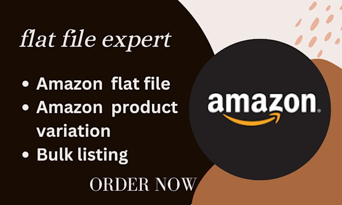 Gig Preview - Upload variable products on amazon using flat file