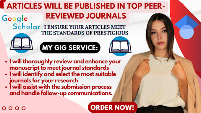 Gig Preview - Ensure your articles are published in top peer reviewed journal