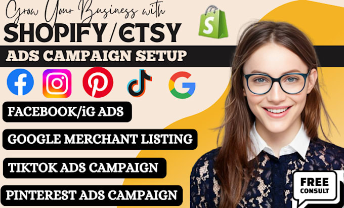 Gig Preview - Do shopify facebook ads,advertising,fb marketing,instagram, tiktok ads campaign