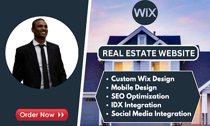 Gig Preview - Create a stunning wix realtor real estate website with idx manage wix, godaddy