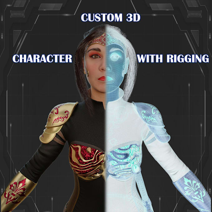 Gig Preview - Create a custom 3d characters