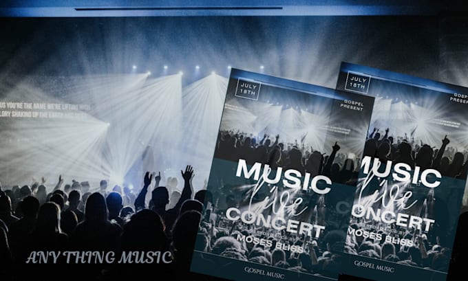 Gig Preview - Design eye catching musical flyers to boost your event