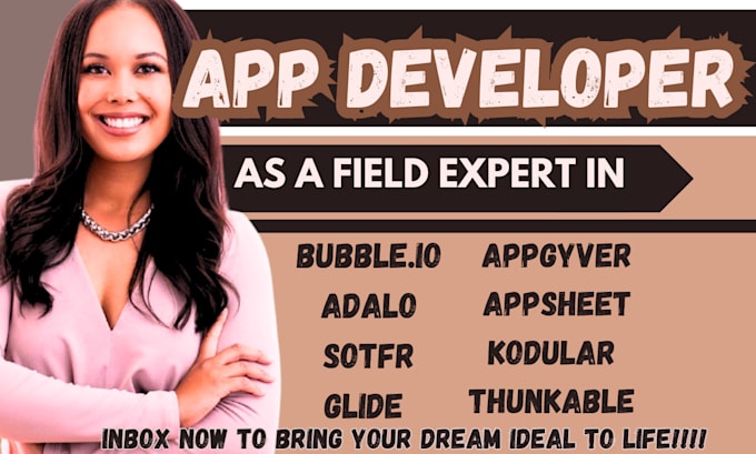 Gig Preview - Mobile app develop bubble adalo flutterflow developer airtable softr, appsheet