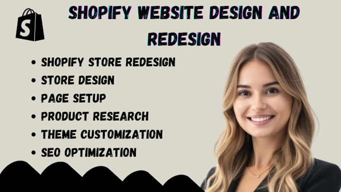 Gig Preview - Shopify website redesign, set up shopify store design shopify website design