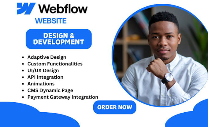 Gig Preview - Webflow website design webflow developer figma to webflow webflow expertdesigner