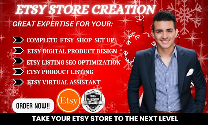 Gig Preview - Do etsy store creation, etsy store setup, etsy seo, and etsy product listing