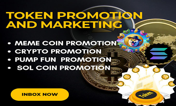 Gig Preview - Do token promotion meme coin and pump fun or sol coin promotion, token marketing