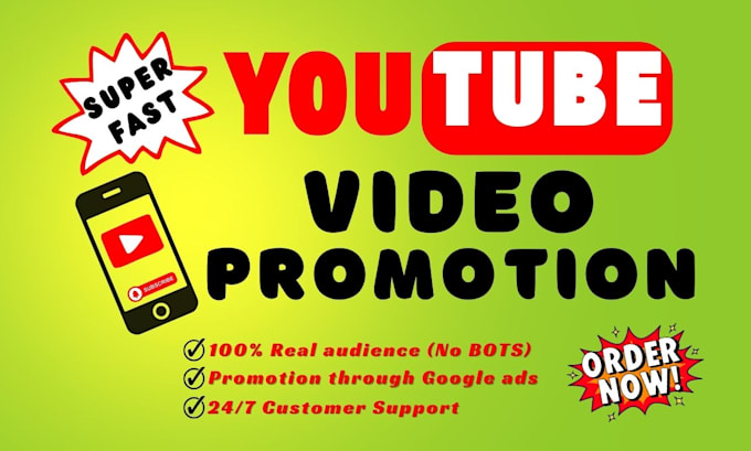 Gig Preview - Do fast organic youtube promotion for video and channel growth