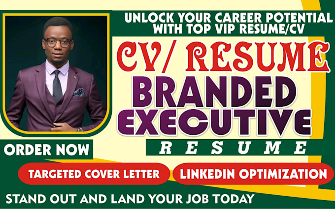 Gig Preview - Design a branded, impactful executive resume