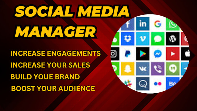 Gig Preview - Be your social media marketing manager and content creator