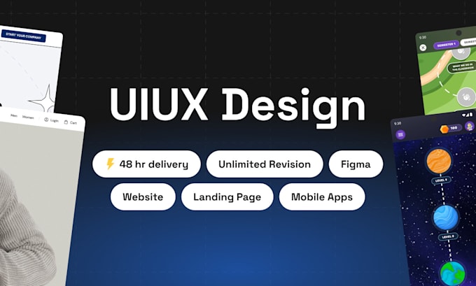 Gig Preview - Do modern website and mobile app uiux design