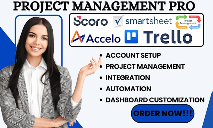 Gig Preview - Setup accello proofhub scoro automation smartsheet project management trello va