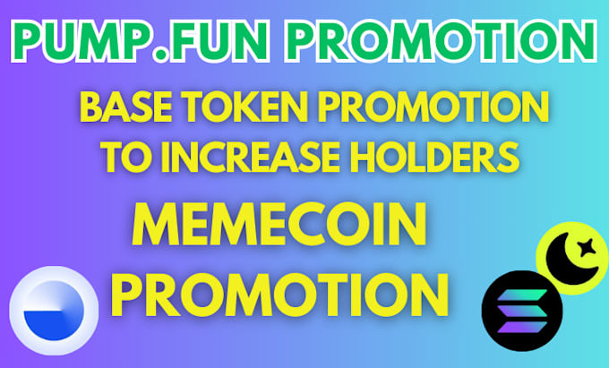 Gig Preview - Do token hype pump fun promotion to 100k angel investors, sellout and hit radium