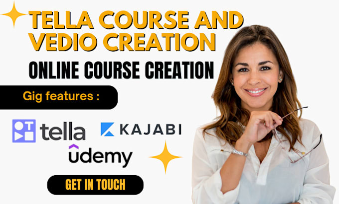 Gig Preview - Do online course creation, tella course  creation, course outline ,lesson plan