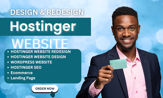 Gig Preview - Hostinger website design hostinger website redesign