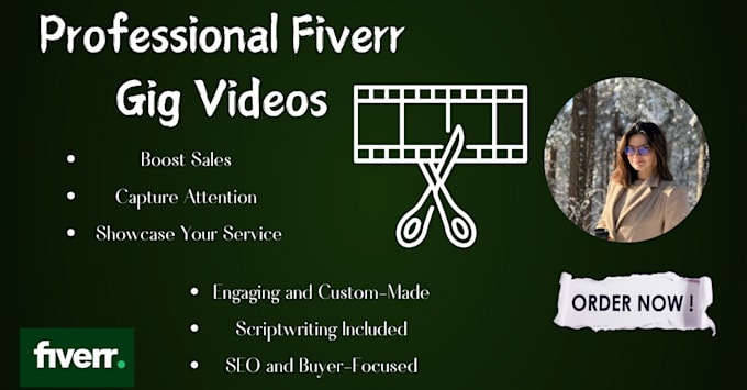 Gig Preview - Make engaging fiverr gig video to showcase your service