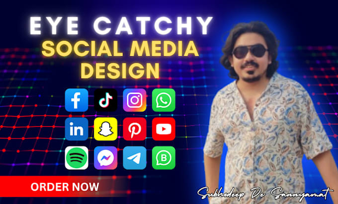 Gig Preview - Do eye caching social media graphic designs