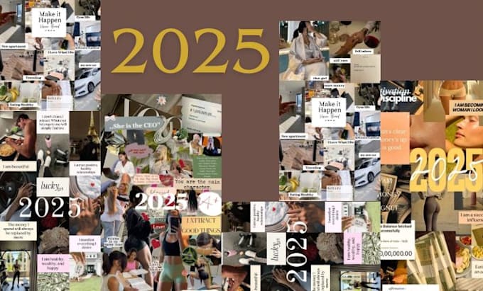 Gig Preview - Create a vision board for new years 2025