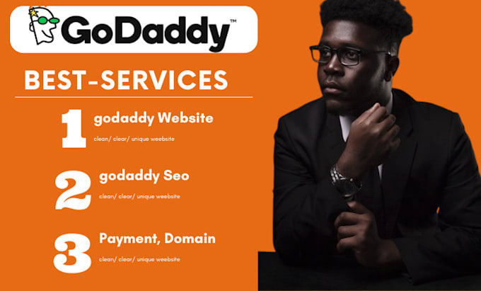 Gig Preview - Godaddy seo, godaddy website design, redesign godaddy, wix website