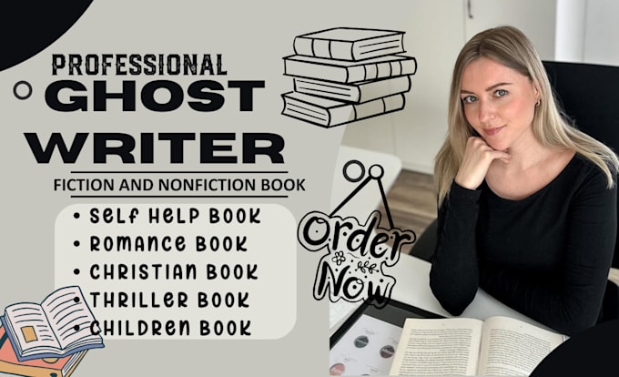 Gig Preview - Be your book writer ebook ghostwriter nonfiction writer self help fiction ebook