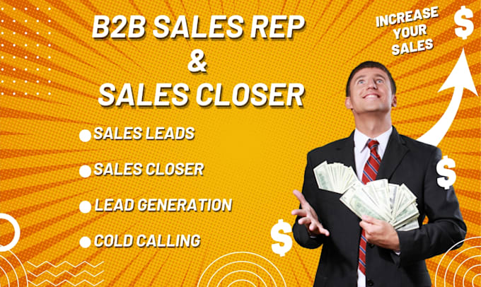 Gig Preview - Be your professional sales rep for b2b outreach and lead generation