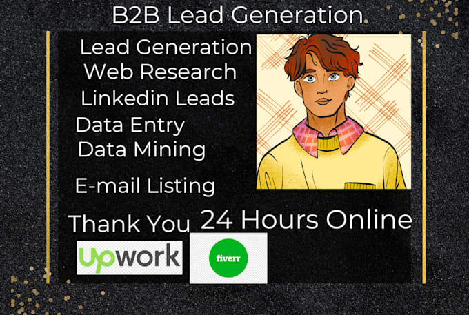 Gig Preview - Do b2b lead generation, linkedin leads and web research for any industry