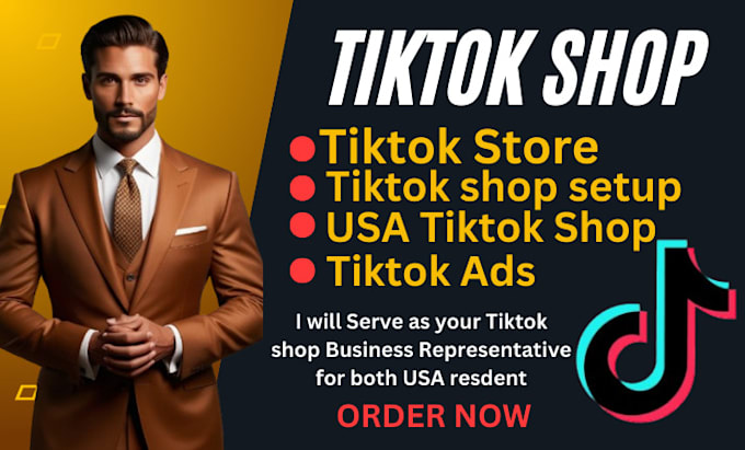 Gig Preview - Serve as your tiktok shop, tiktok marketing business representative for USA